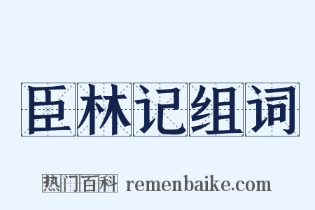 臣林记组词是什么意思的图片